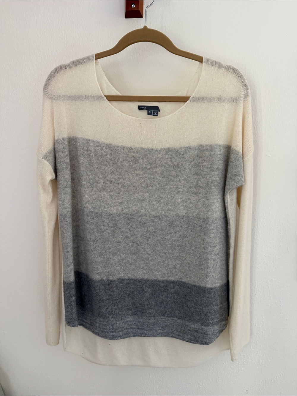 Vince Casmere Ombre Scoop Neck Sweater